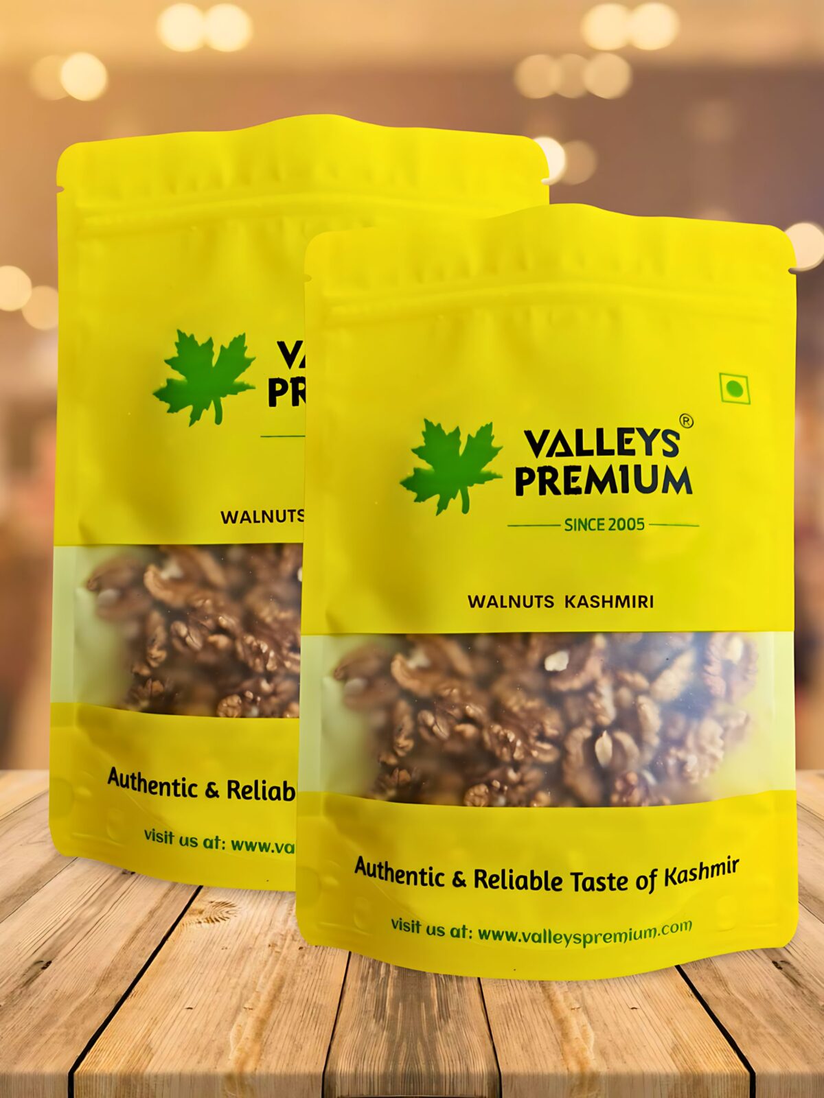 Valleys Premium Kashmiri Walnut Kernels Vaccum Pack 800 Gram (AKHROT GIRI) Pack of 2 - Image 3