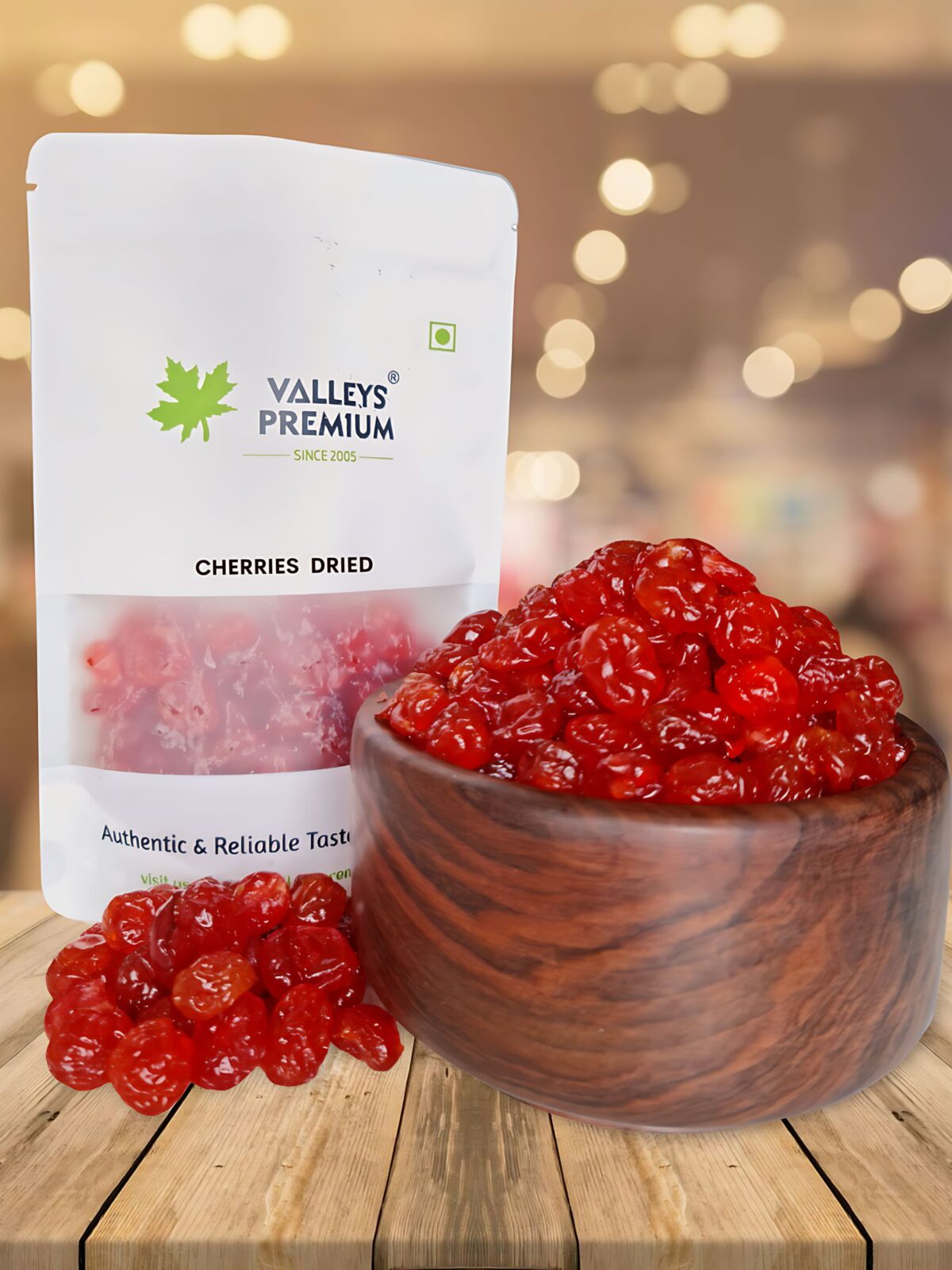 Valleys Premium Dehydrated And  Sun Dried Kashmiri Cherries 400 Grams ( Cherry )