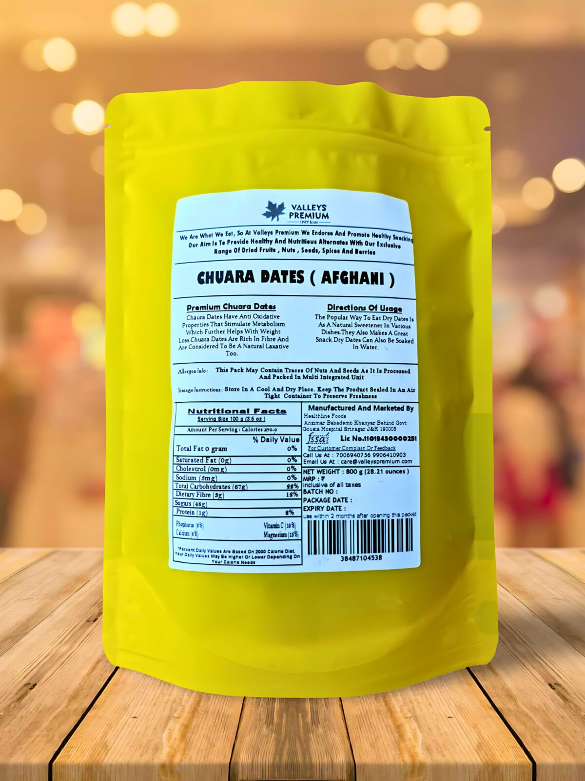 Valleys Premium Healthy & Natural Chuara Dates 800 Gram - Image 4