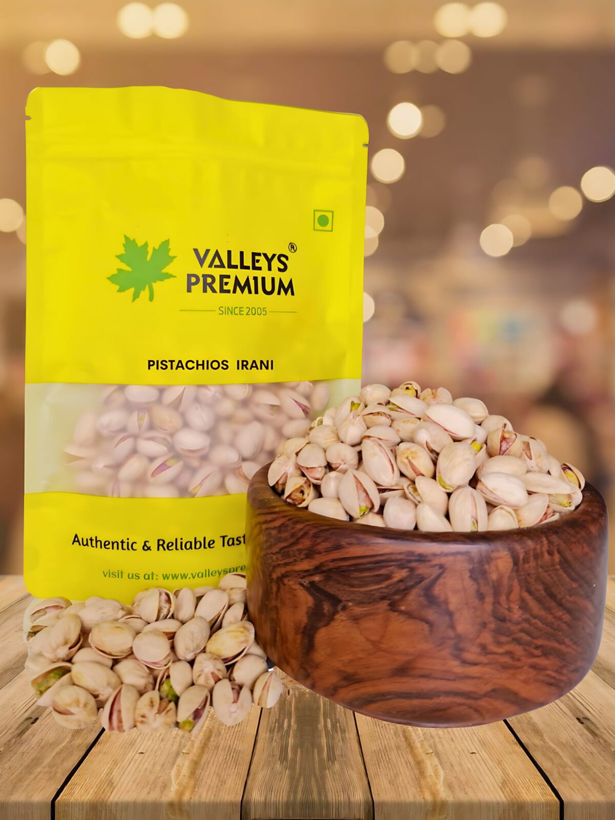 Valleys Premium Irani Pistachios Roasted And Salted Pistachios 800 Gram