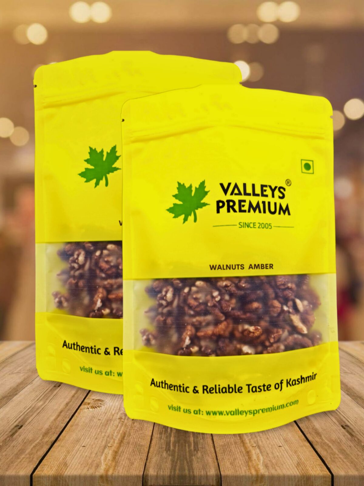 Valleys Premium Kashmiri Amber Walnut Kernels Vaccum Pack 800 Grams (AKHROT) - Image 3