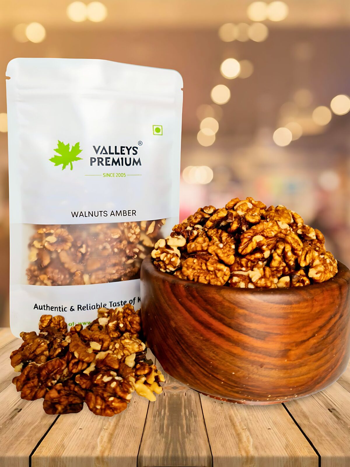 Valleys Premium Kashmiri Amber Walnut Kernels 250 Grams