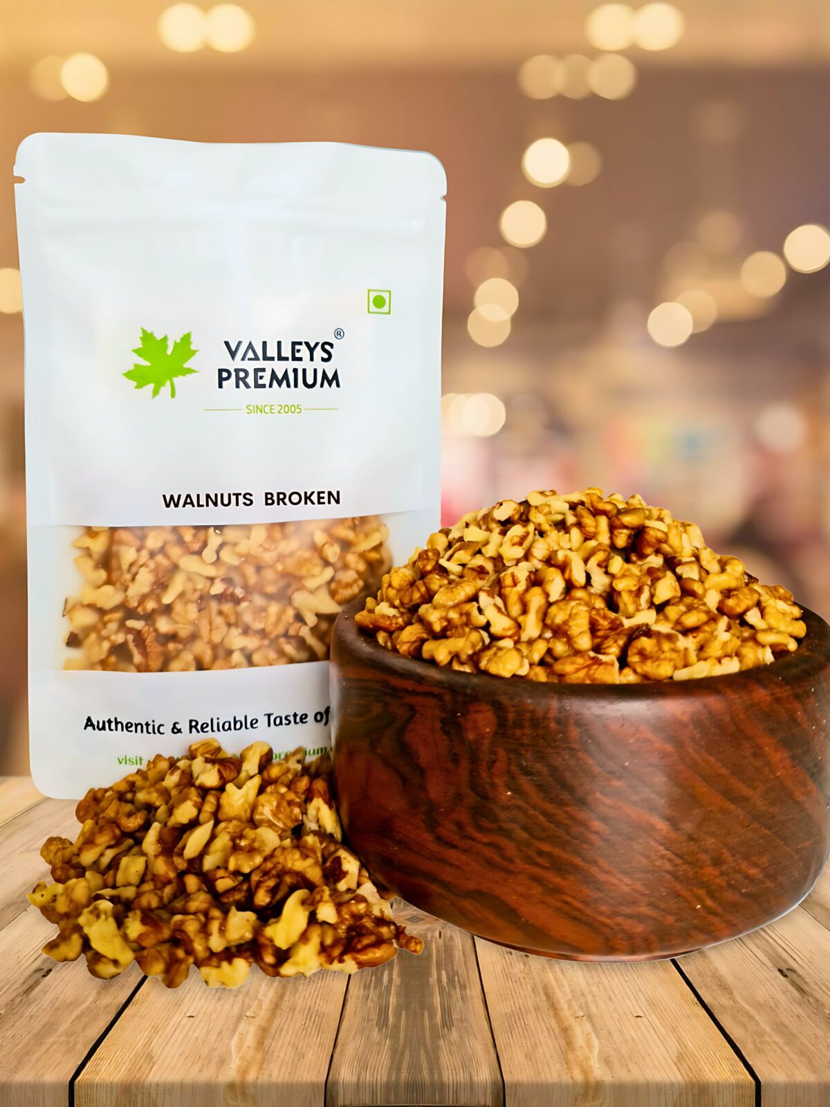 Valleys Premium Kashmiri Broken Walnut Kernels 250 Grams