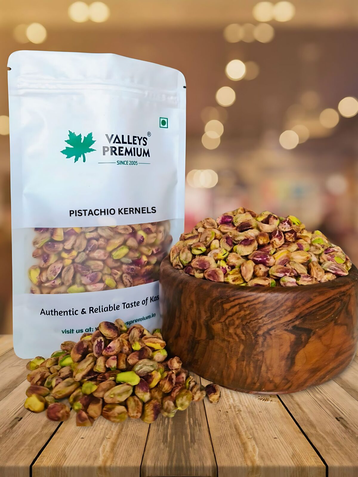 Valleys Premium Unsalted Pistachio Kernels 400 Grams